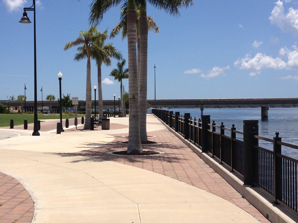 Punta Gorda Harborwalk beside the Peace River