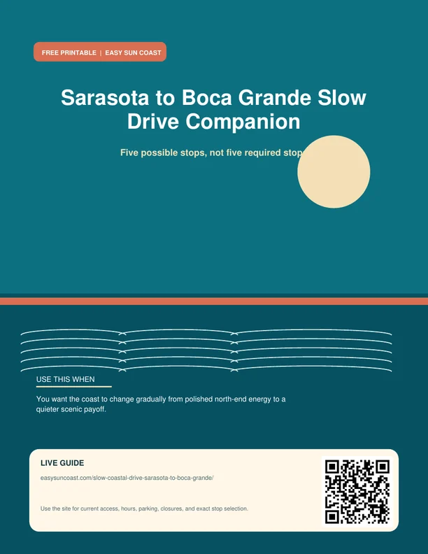 Sarasota to Boca Grande Slow Drive Companion cover