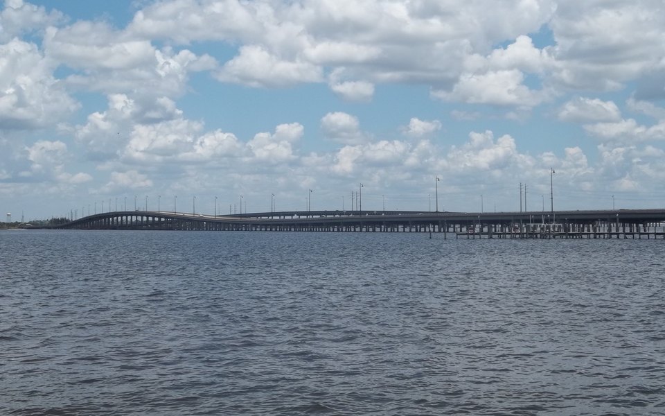 US 41 bridges crossing the Peace River at Punta Gorda, Florida